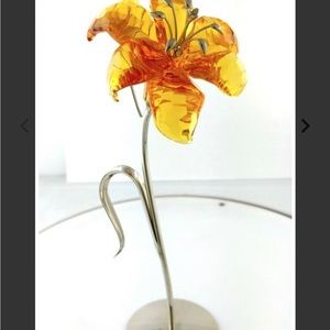 SWAROVSKI CRYSTAL DACALI ORANGE FLOWER - RETIRED